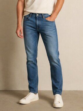 Frame L’Homme Slim Jeans Men’s 34 Blue Minimalist Stretch Denim